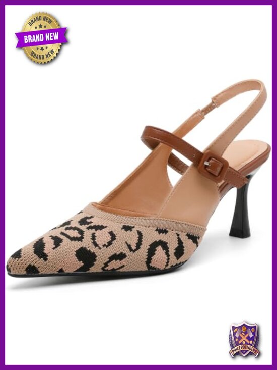 Shoes - Pointed Toe Stiletto Heeled Sandals Slingback Knit Wedding Pumps